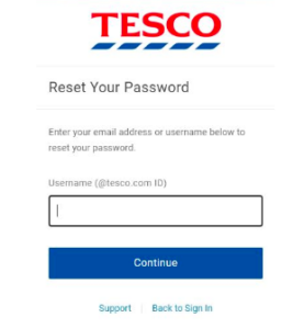 How To Reset Our Tesco Login